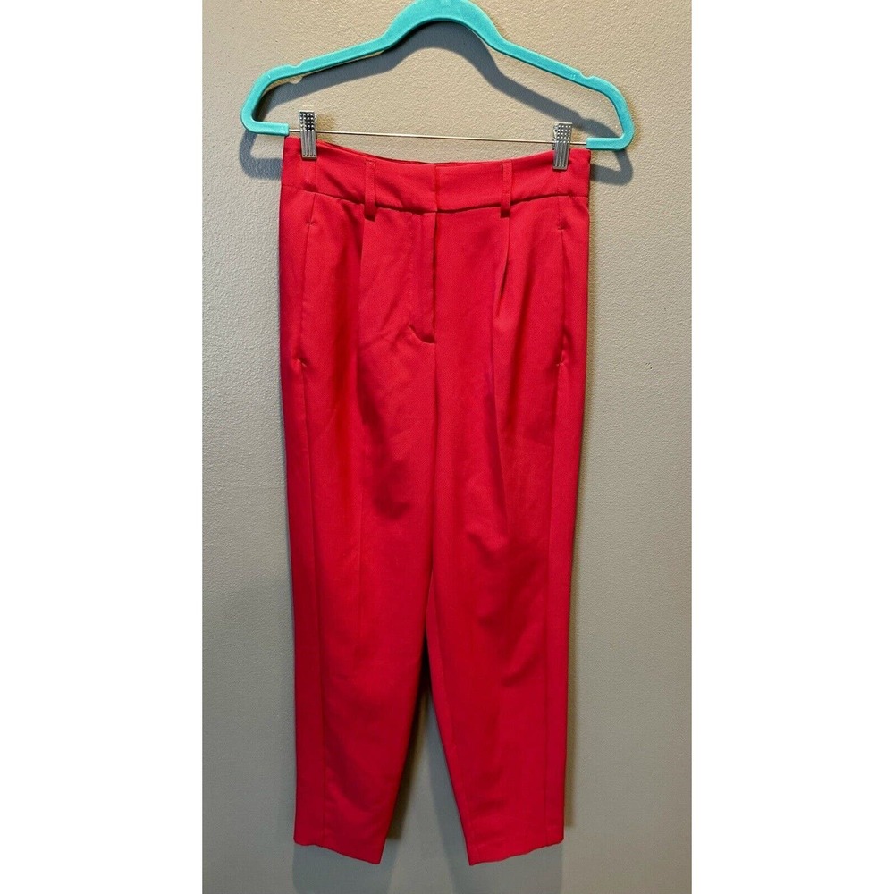 Express High Rise Ankle Pant Women’s 4R Hot Pink